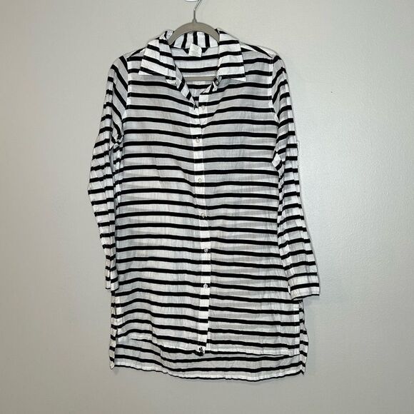 Lauren Ralph Lauren Striped Cotton Dress - Picture 1 of 3